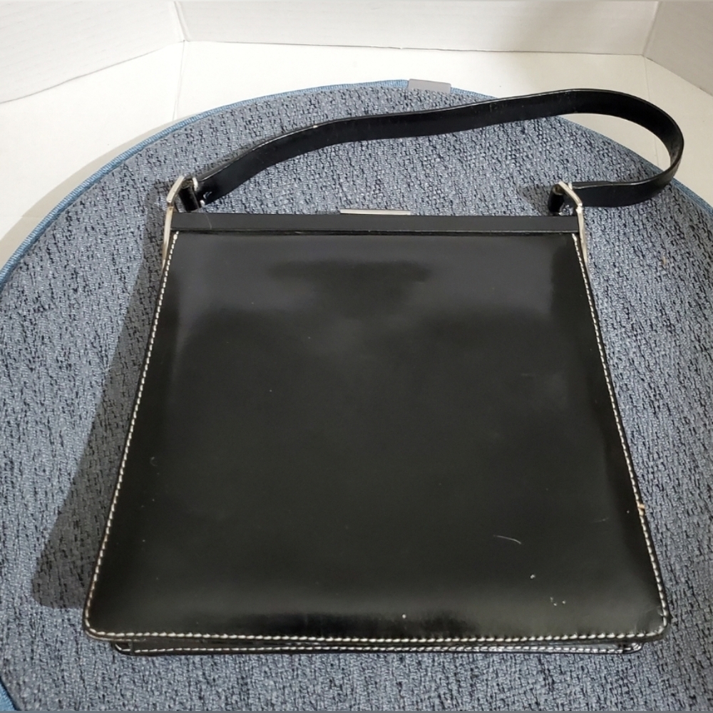 Leather Black Handbag Maxx New York Vintage